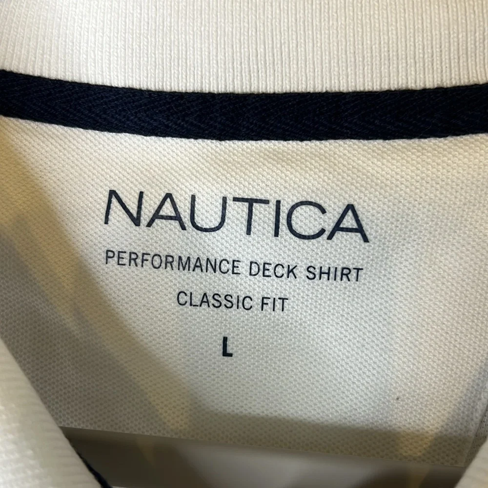 NAUTICA Performance Deck Shirt Classic Fit Polo‎ Size Large